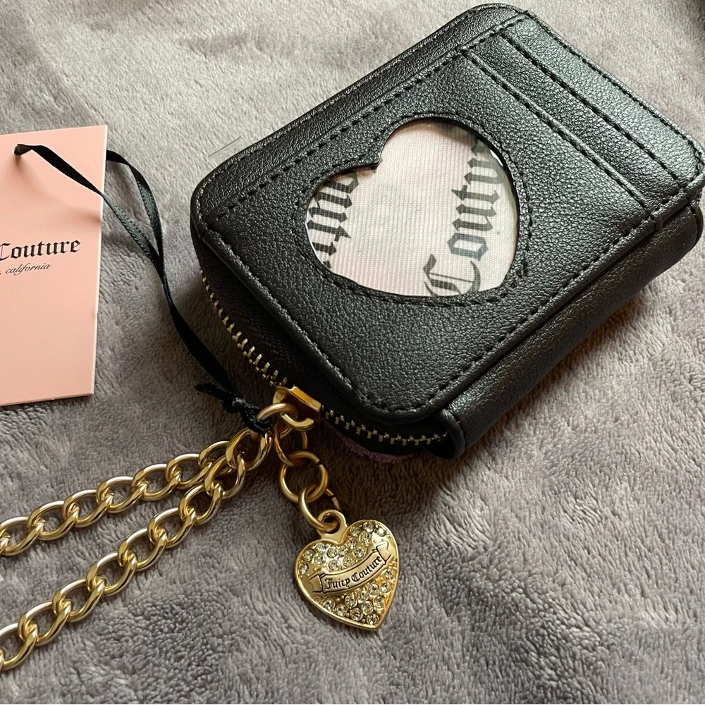 Juicy Couture Wallet Gold Chain Wristlet - Picture 1 of 5